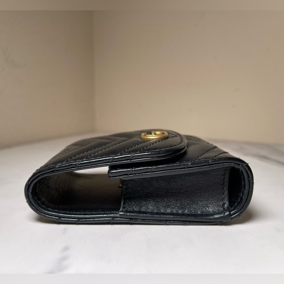 🖤 GUCCI BLACK MARMONT MATELASSE CIGARETTE/ LIPSTICK CASE - Picture 4 of 12